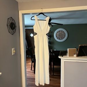 White cut out jumper